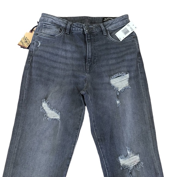 Buffalo David Bitton Jayden High Rise Straight Leg Jeans Gray Size 29 NWT - Picture 2 of 9